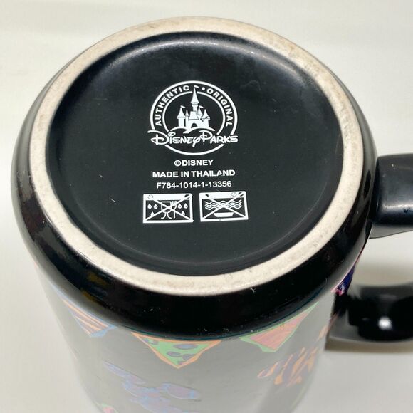 Vintage Disney Parks Mickey Mouse Safari Neon Coffee Mug Cup Animal Kingdom 16oz - Picture 8 of 11